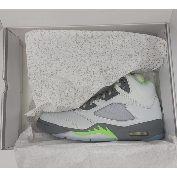 Nike Air Jordan 5 Retro Shoes Green Bean Sneakers Sz Men\'s 9.5 DM9014-003 11W
